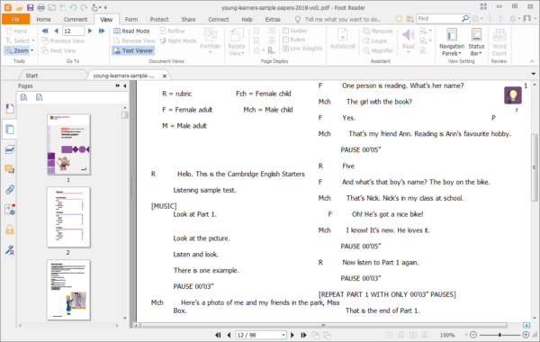 Foxit-Reader-text-viewer